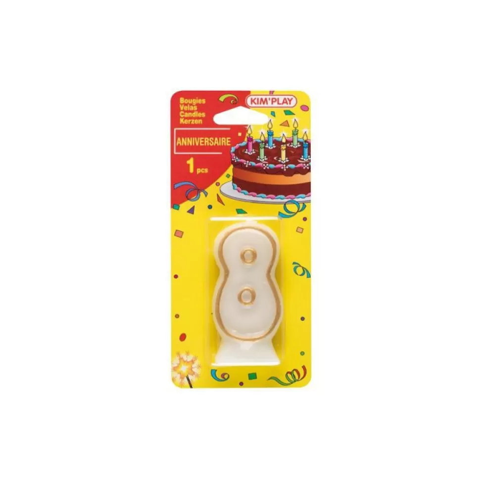 Store Bougie Chiffre 8 Bougies