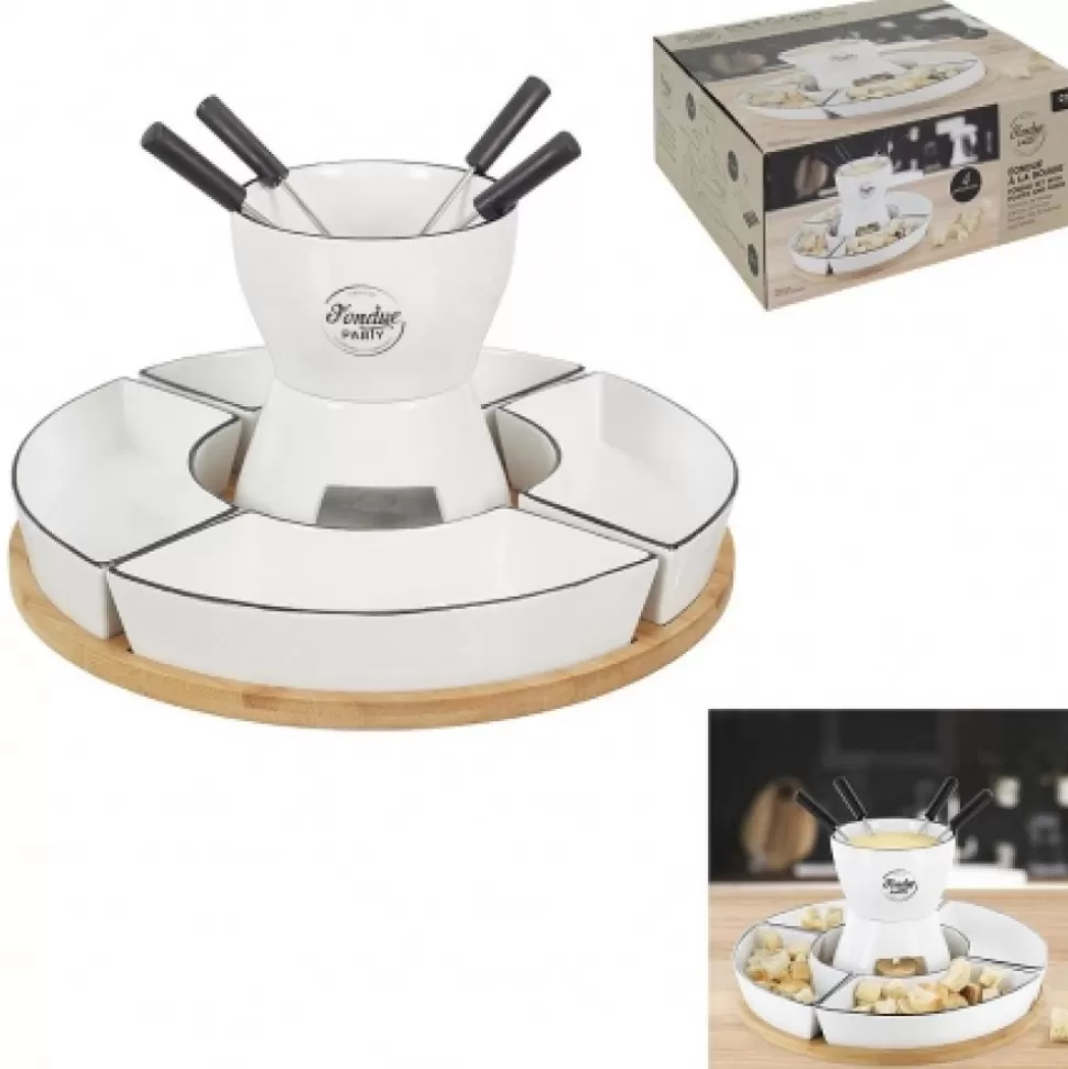 Store Cofret Fondue Support Bambou Déco-Cado