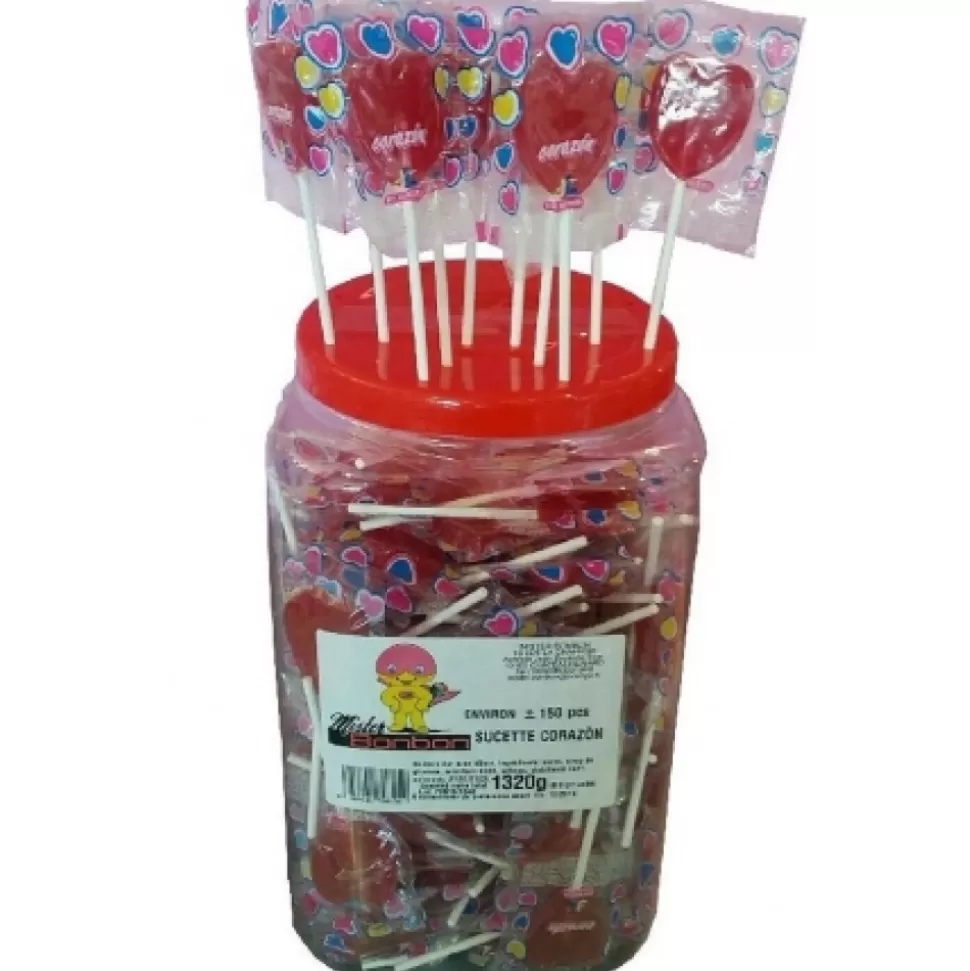 Best Sale Sucette Corazon Rouge 9 Gr Parfum Cerise Bonbons, Sucettes, R Glisses Am Ricains....